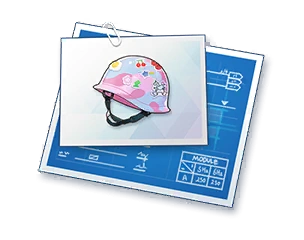 防弾ヘルメットの設計図
